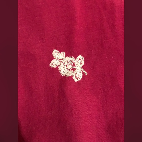 SHES COOL Fuchsia SunDress w Cream Embroidery MINT - Picture 8 of 8